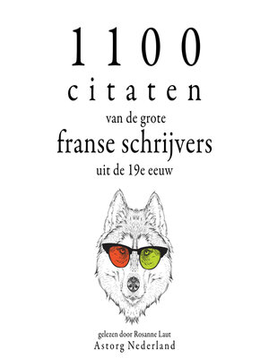 cover image of 1100 citaten van de grote Franse schrijvers uit de 19e eeuw
